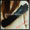 long rib cuff leather glove